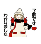 毎年使える冬・年末年始 ♡ ボブちゃん（個別スタンプ：5）