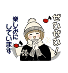 毎年使える冬・年末年始 ♡ ボブちゃん（個別スタンプ：34）