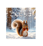 キラキラ幻想的★冬と年末年始のあいさつ（個別スタンプ：11）