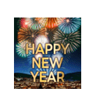 キラキラ幻想的★冬と年末年始のあいさつ（個別スタンプ：22）