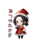 とびきりキュートなサンタさん、降臨！（個別スタンプ：9）