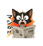 うるうる瞳の白黒ネコちゃん（個別スタンプ：26）