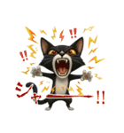 うるうる瞳の白黒ネコちゃん（個別スタンプ：31）