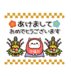[復刻]とびだす！気づかいのできるネコ年賀（個別スタンプ：5）