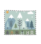 北欧のハチワレ猫のカレンダー（個別スタンプ：27）