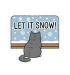 北欧のハチワレ猫のカレンダー（個別スタンプ：32）