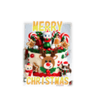 猫♥クリスマスツリー・ケーキ・リース（個別スタンプ：10）