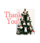 猫♥クリスマスツリー・ケーキ・リース（個別スタンプ：24）