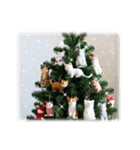 猫♥クリスマスツリー・ケーキ・リース（個別スタンプ：26）