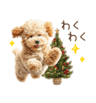 もふもふトイプードルの冬ごあいさつ（個別スタンプ：26）