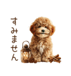 もふもふトイプードルの冬ごあいさつ（個別スタンプ：28）