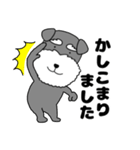 【敬語】シュナウザーのシュナちゃん5（個別スタンプ：1）