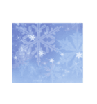 動く！雪の背景【アレンジ用】（個別スタンプ：1）