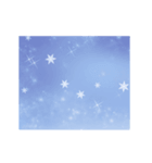 動く！雪の背景【アレンジ用】（個別スタンプ：2）
