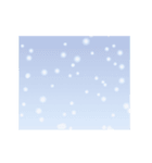 動く！雪の背景【アレンジ用】（個別スタンプ：3）