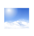 動く！雪の背景【アレンジ用】（個別スタンプ：5）