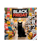 BlackFriday♡黒ねこセール（個別スタンプ：6）