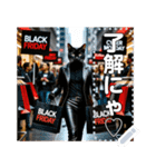 BlackFriday♡黒ねこセール（個別スタンプ：16）