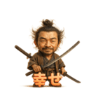 二刀流・宮本武蔵くん（個別スタンプ：14）