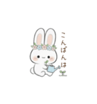 マシュマロうさぎの日常会話（個別スタンプ：3）
