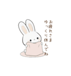マシュマロうさぎの日常会話（個別スタンプ：22）