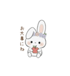 マシュマロうさぎの日常会話（個別スタンプ：38）