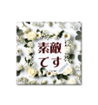 文字入力できる♥華やかボタニカルフレーム（個別スタンプ：12）