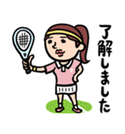 テニス女子 毎日使えるひと言サーブ（個別スタンプ：2）
