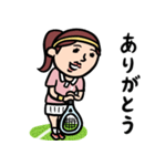 テニス女子 毎日使えるひと言サーブ（個別スタンプ：11）