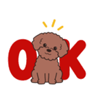 やさしいトイプー『デカ文字・敬語』2（個別スタンプ：2）