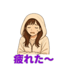 冬の日常に便利なフード女子スタンプ（個別スタンプ：13）