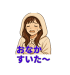 冬の日常に便利なフード女子スタンプ（個別スタンプ：26）