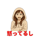 冬の日常に便利なフード女子スタンプ（個別スタンプ：30）