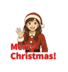 冬の日常に便利なフード女子スタンプ（個別スタンプ：34）