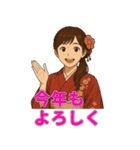 冬の日常に便利なフード女子スタンプ（個別スタンプ：36）