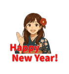 冬の日常に便利なフード女子スタンプ（個別スタンプ：38）