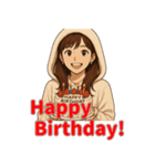 冬の日常に便利なフード女子スタンプ（個別スタンプ：39）