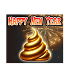 ✨再販【飛び出す】幸うんこスタンプ（個別スタンプ：3）