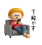 mottoのマッシュヘアガール♡冬（個別スタンプ：13）