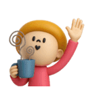 mottoのマッシュヘアガール♡冬（個別スタンプ：31）