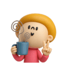 mottoのマッシュヘアガール♡冬（個別スタンプ：32）