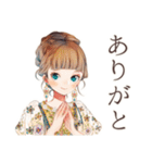 クラシカルレディの冬♡優雅な日常（個別スタンプ：3）