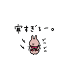 うさぎだけ。冬。（個別スタンプ：19）