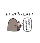 うさぎだけ。冬。（個別スタンプ：25）