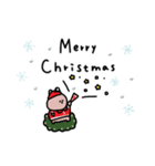 うさぎだけ。冬。（個別スタンプ：31）