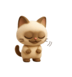 もっちりシャム猫3D（個別スタンプ：9）
