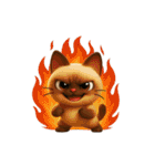 もっちりシャム猫3D（個別スタンプ：13）