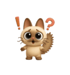 もっちりシャム猫3D（個別スタンプ：17）