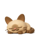 もっちりシャム猫3D（個別スタンプ：20）