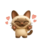 もっちりシャム猫3D（個別スタンプ：23）